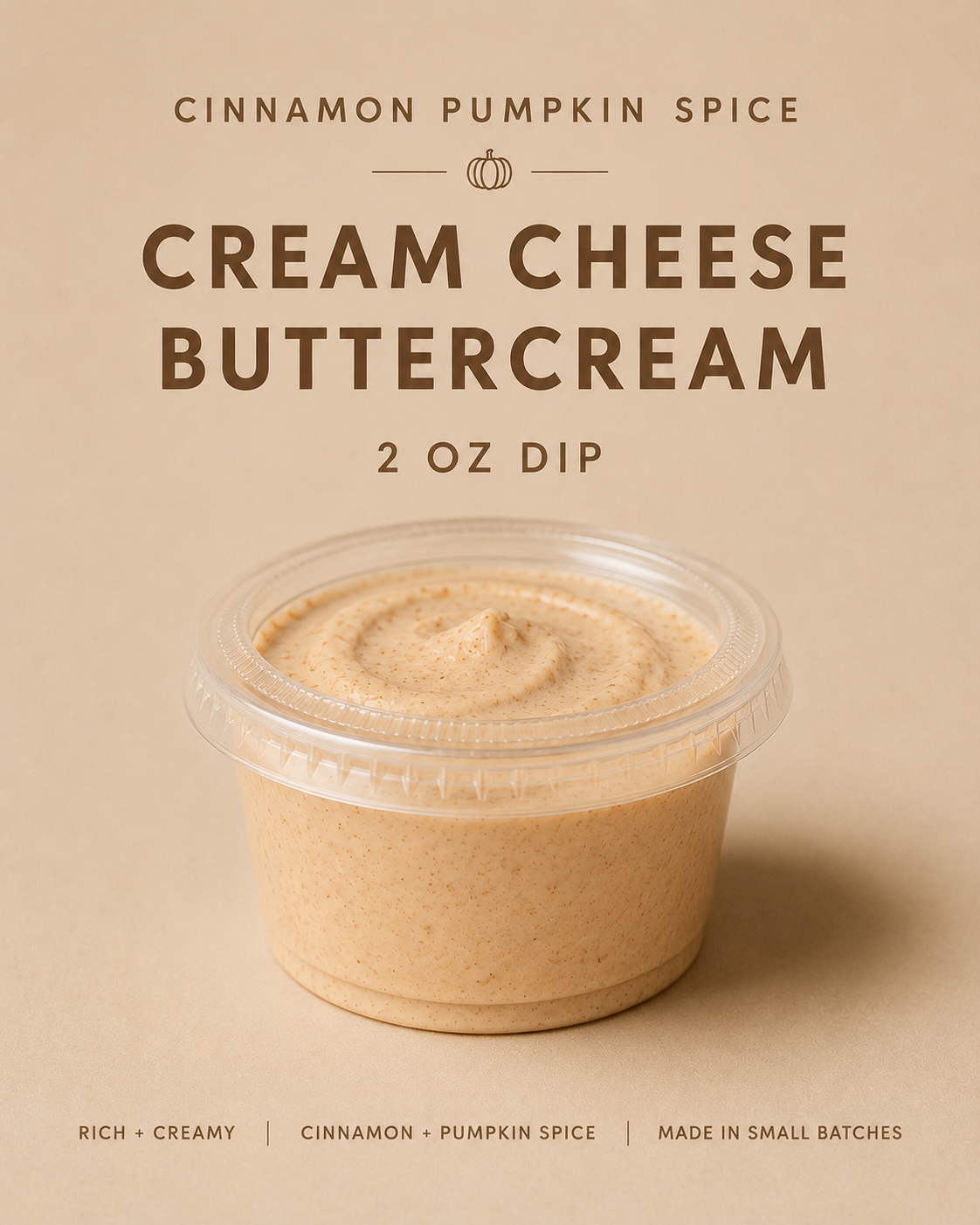 Cinnamon Pumpkin Spice Cream Cheese Buttercream