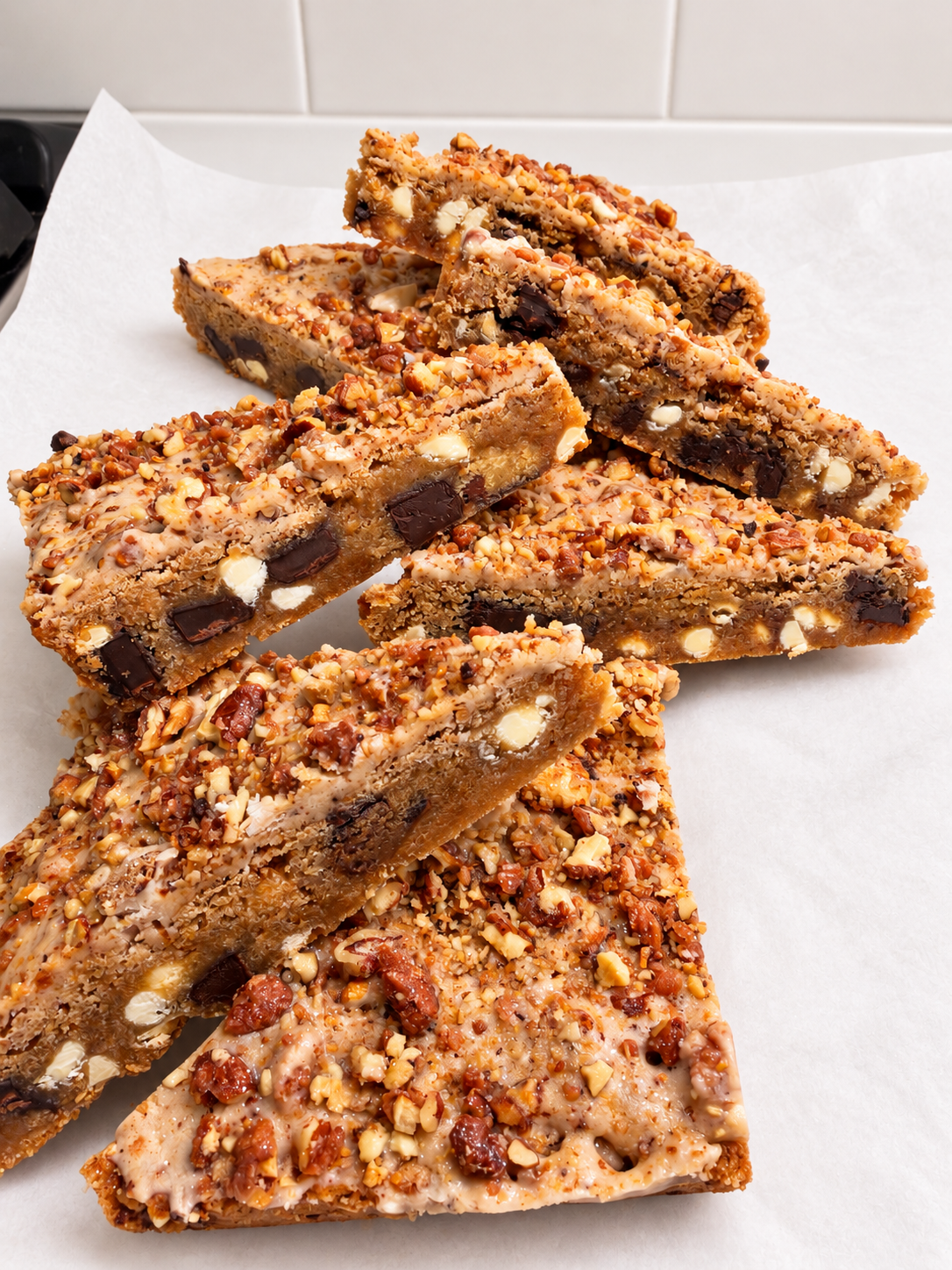 Pumpkin Pecan Praline Blondies