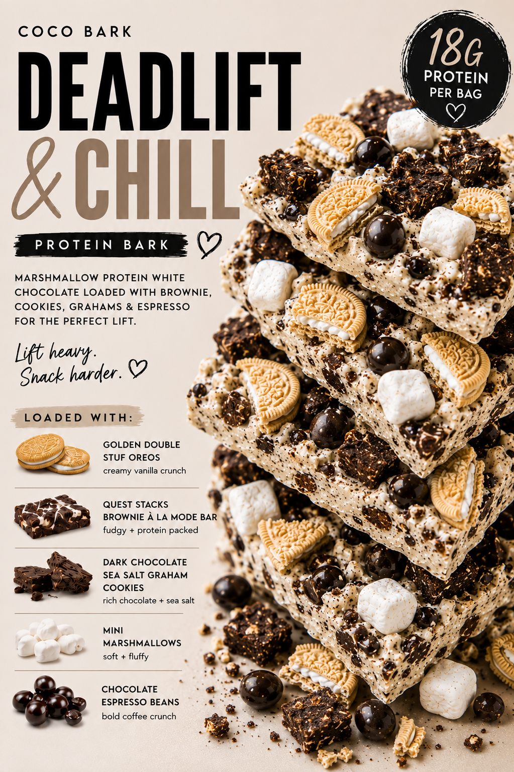 Made to Order: Deadlift & Chill (Protein Chocolate Bark)