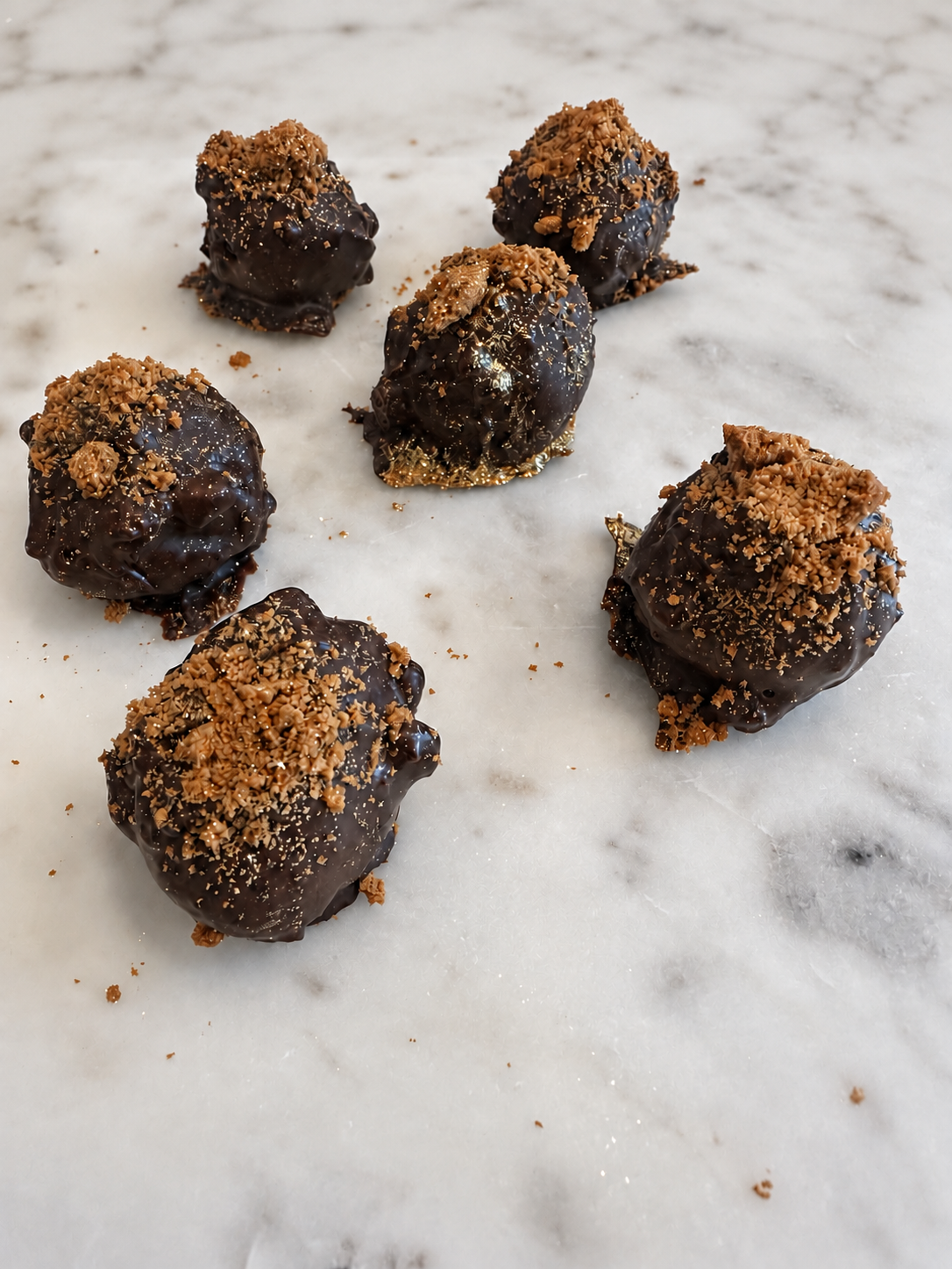 Barney’s Buff Balls: Biscoff Infused Milk Chocolate Ube Truffles