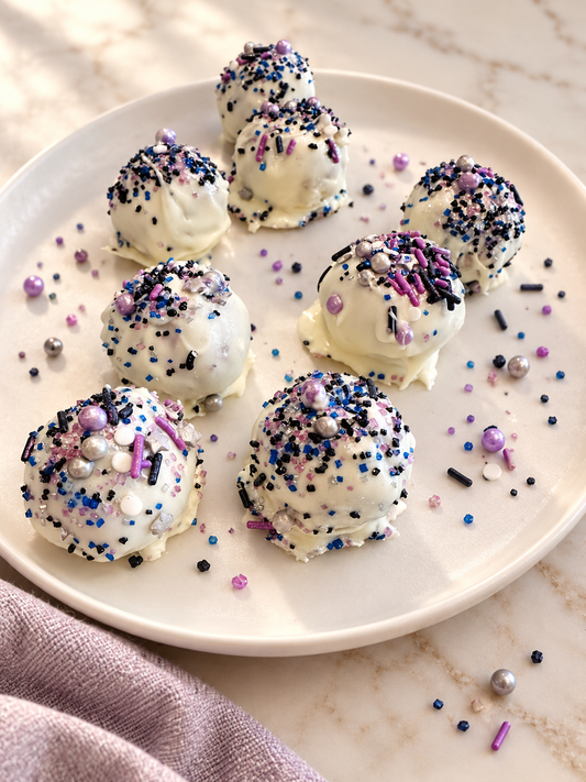 Buffy the Protein Slayer | Birthday Cake Oreo Protein Truffles (3)