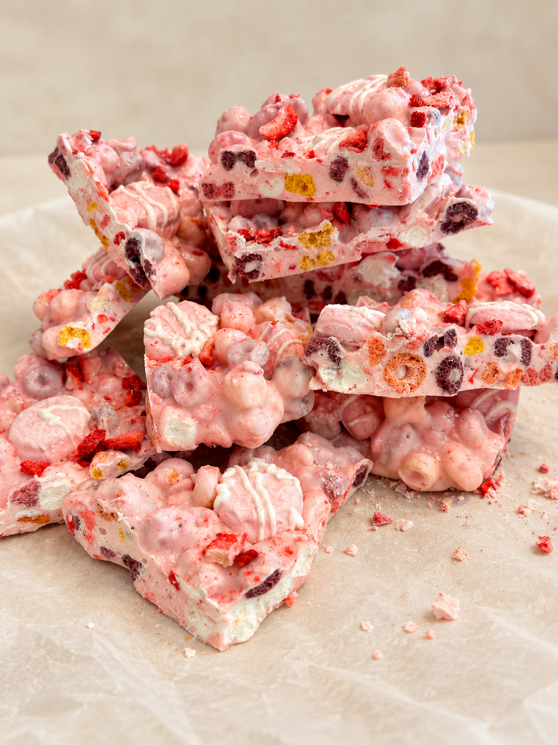 Berry Thick Protein Milkshake | Strawberry Protein Bark